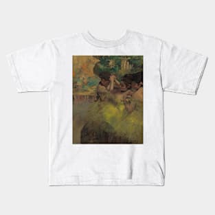 Yellow Dancers (In the Wings) by Edgar Degas Kids T-Shirt